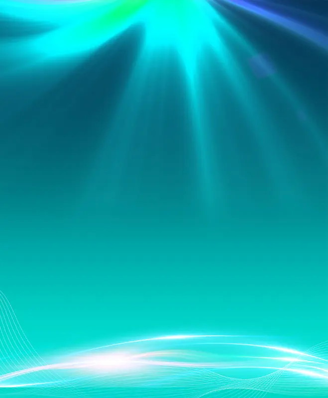 绿色科技炫光海报背景