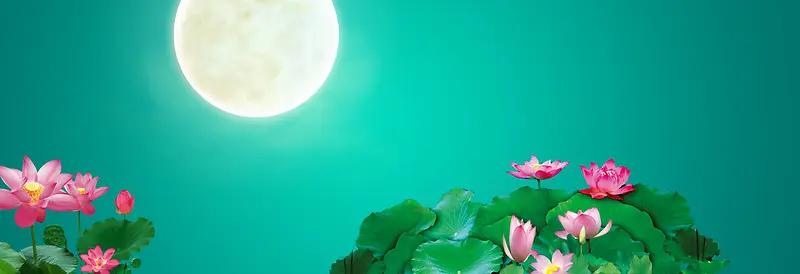 荷塘月色背景