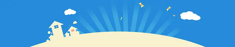 电商扁平创意banner背景