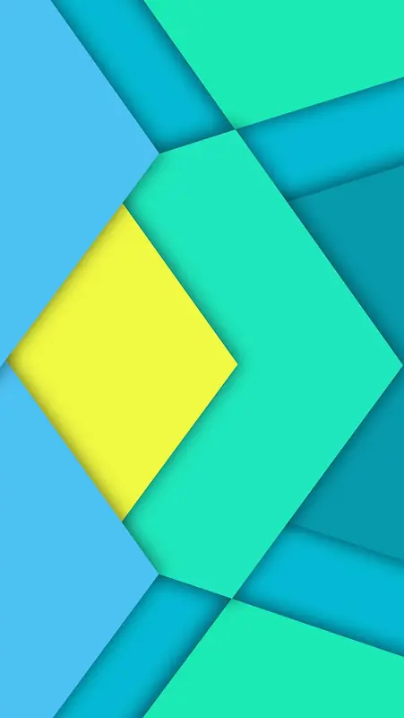 几何色块蓝色三角黄色H5背景素材