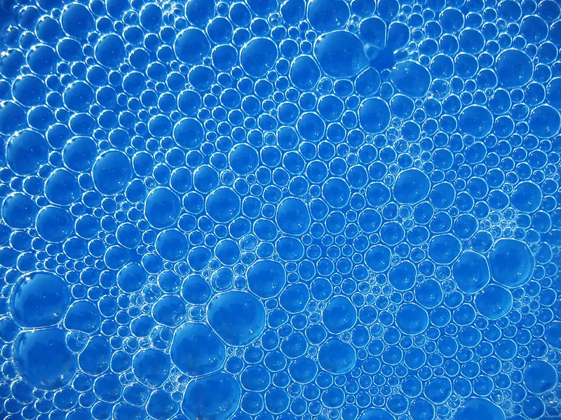 蓝色泡泡背景素材