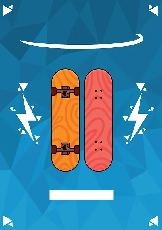 冬季滑板户外运动海报背景材料