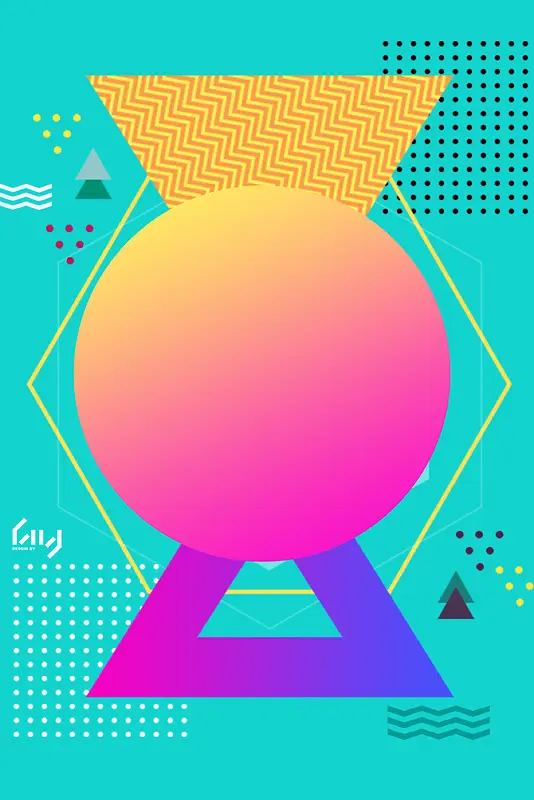 双11促销季拼接几何蓝色banner