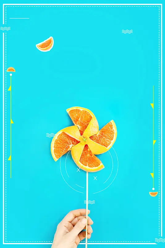 简约清新夏季促销海报背景素材