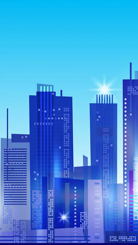 扁平城市背景