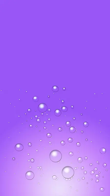 紫色背景的透明水滴H5背景