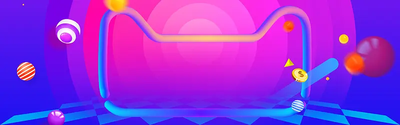66大促激情狂欢渐变banner