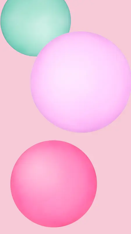糖果色粉色圆形H5背景