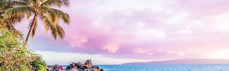 梦幻海边背景