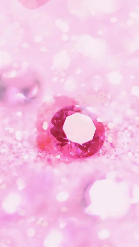 唯美浪漫粉色水晶H5背景