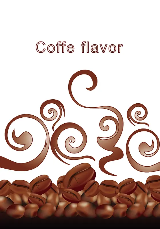 咖啡豆背景装饰