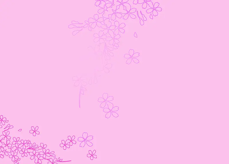 清新粉色花朵底纹婚纱海报 背景模板