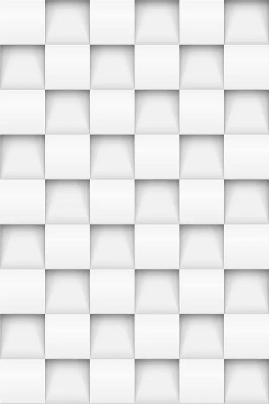 白色立体几何形状样式