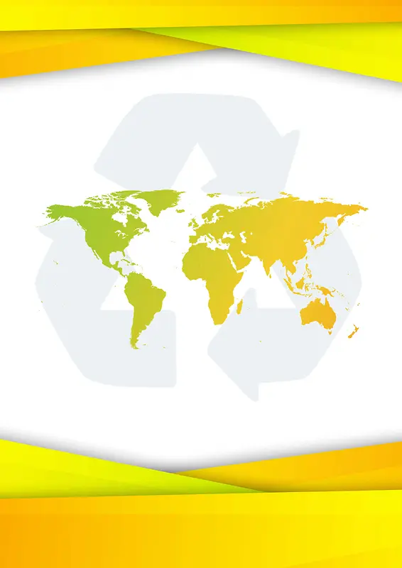 环保主题绿色图标地国宣传封面背景