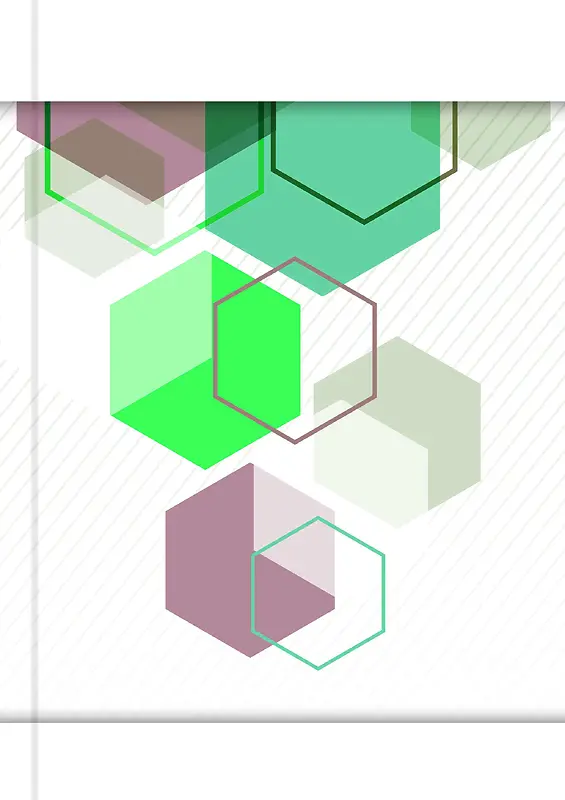 绿色几何商务宣传手册矢量背景