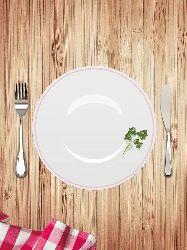 质感纹路底纹餐具餐盘刀叉背景素材