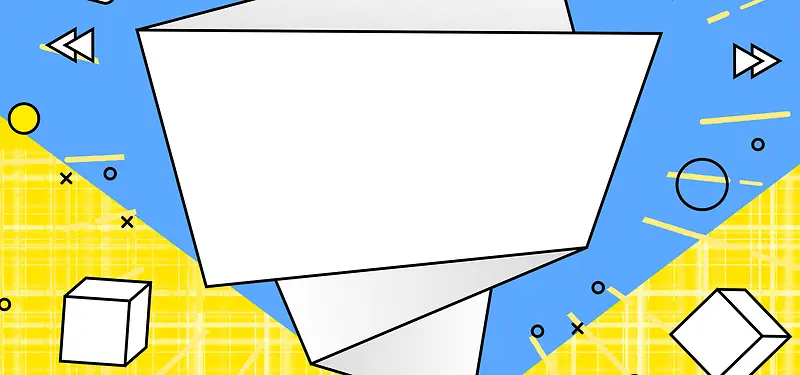 几何时尚拼接banner背景