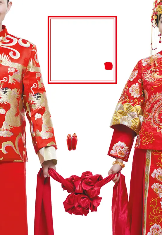 婚庆中国风婚礼海报背景