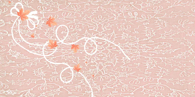 树叶纹理粉色海报背景素材