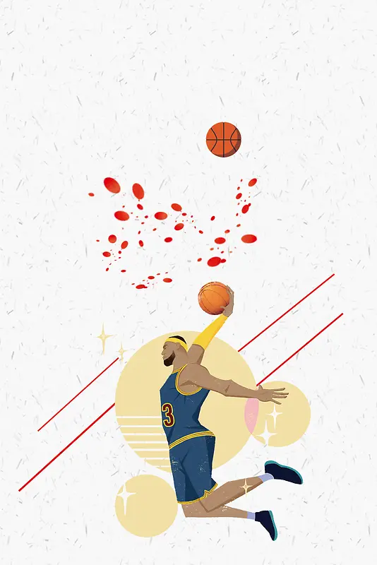 篮球比赛海报背景素材