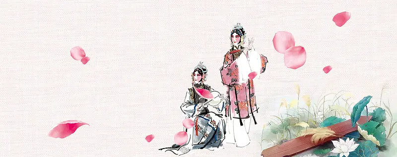 中国风古风传统戏曲背景