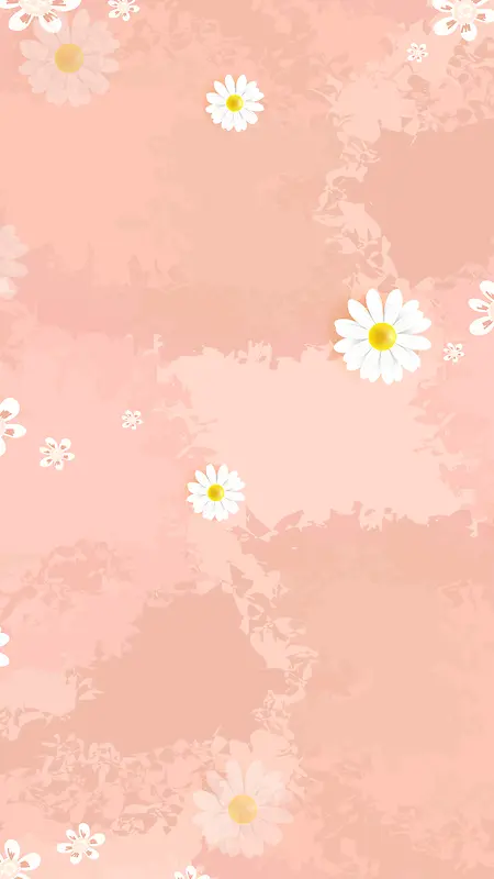 粉色花卉h5背景