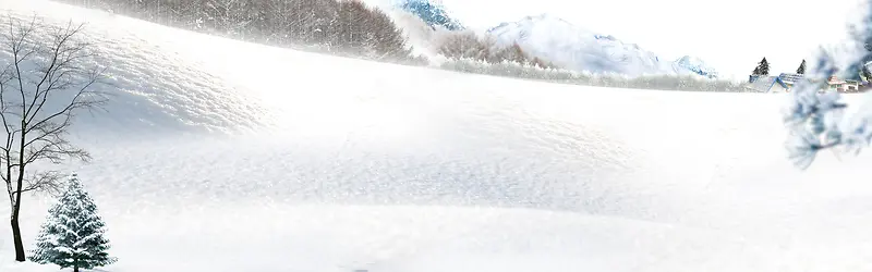 雪山背景 冬季海报背景