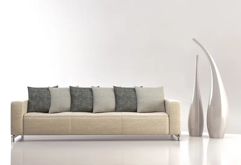 现代家居室内装潢沙发背景素材