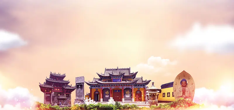 灵隐寺风光旅游banner