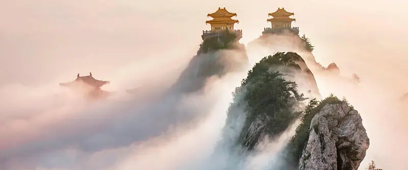 梦幻古城背景装饰