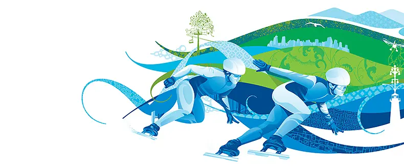 奥运会滑雪海报