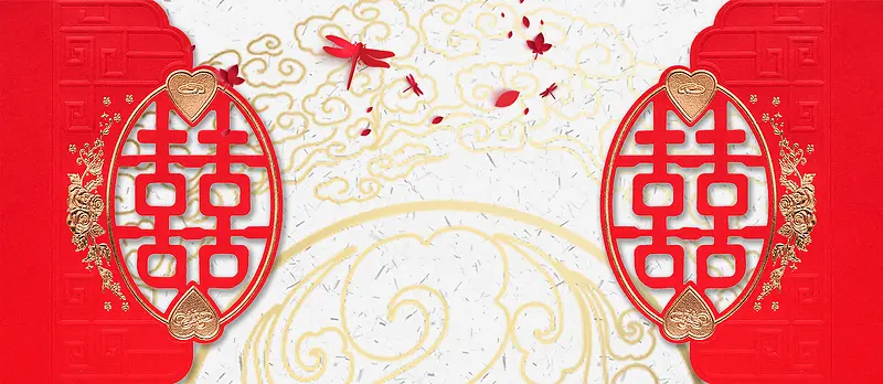 中式婚礼传统文艺背景