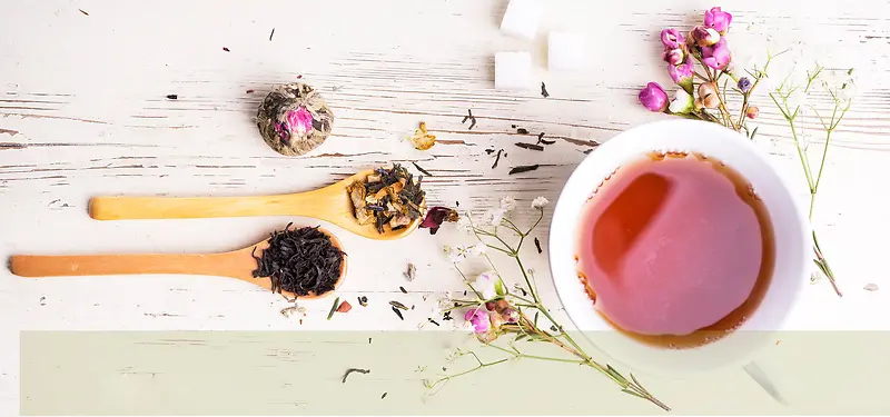 花茶花朵背景图