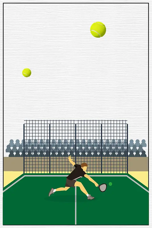 网球运动海报背景素材