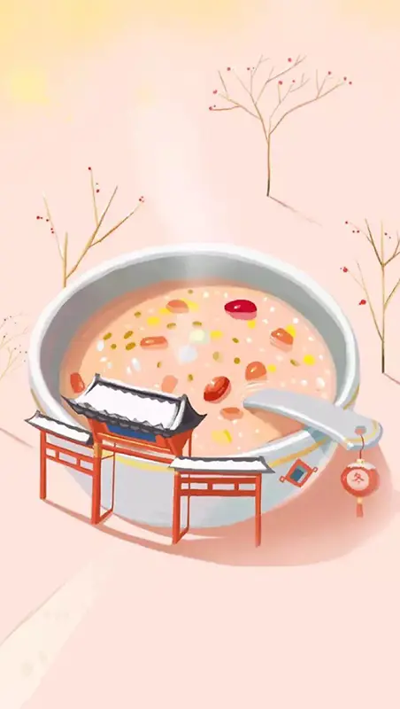 粉色清新美食宣传平面广告