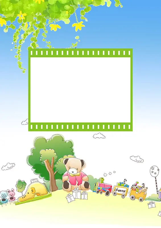 成长档案 幼儿园 幼儿园档案 背景素材