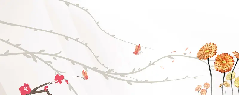 蝴蝶花淘宝网站背景图