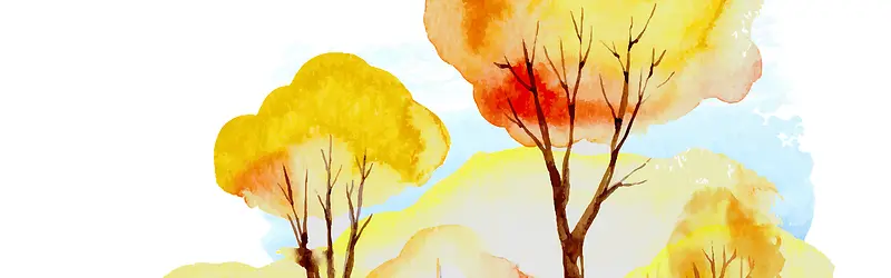 秋天小树背景