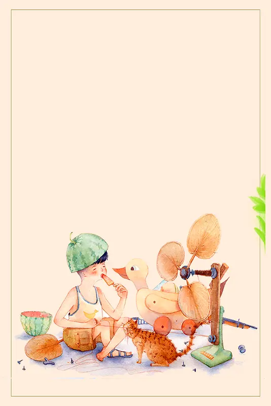 传统节气大暑海报