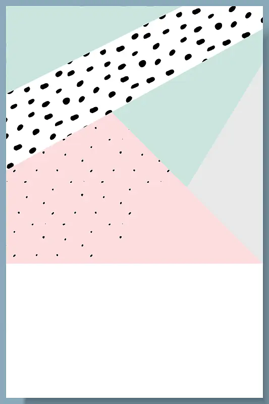白色简约孟菲斯创意几何线框背景