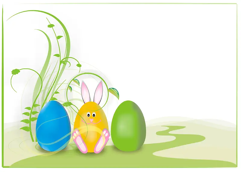 复活节兔子彩蛋背景