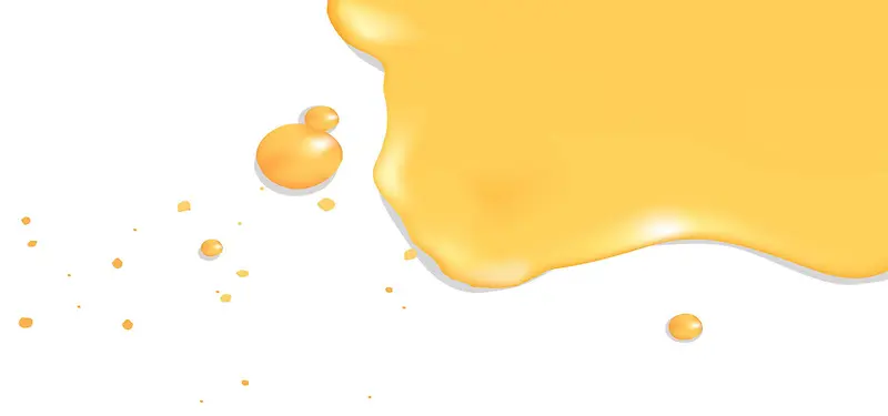 黄色水珠奶油背景
