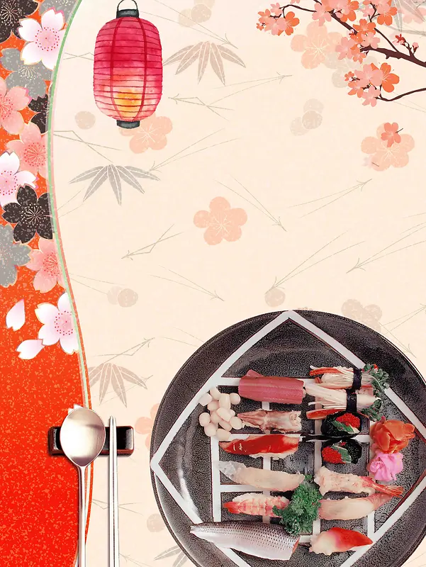 美食日本寿司创意海报