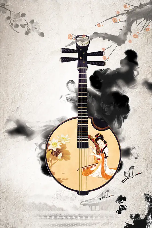 古典大气的中国风音乐节海报背景