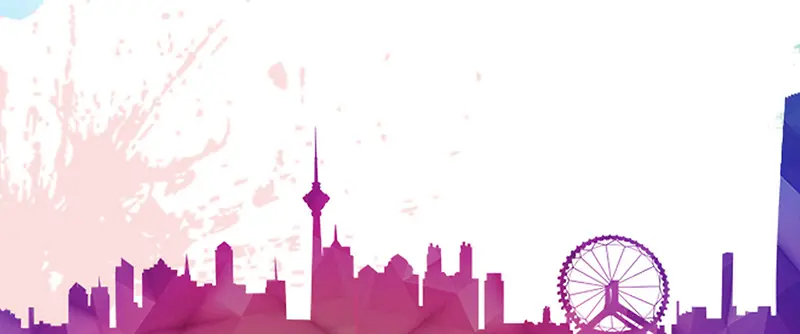 动画 紫色 城市