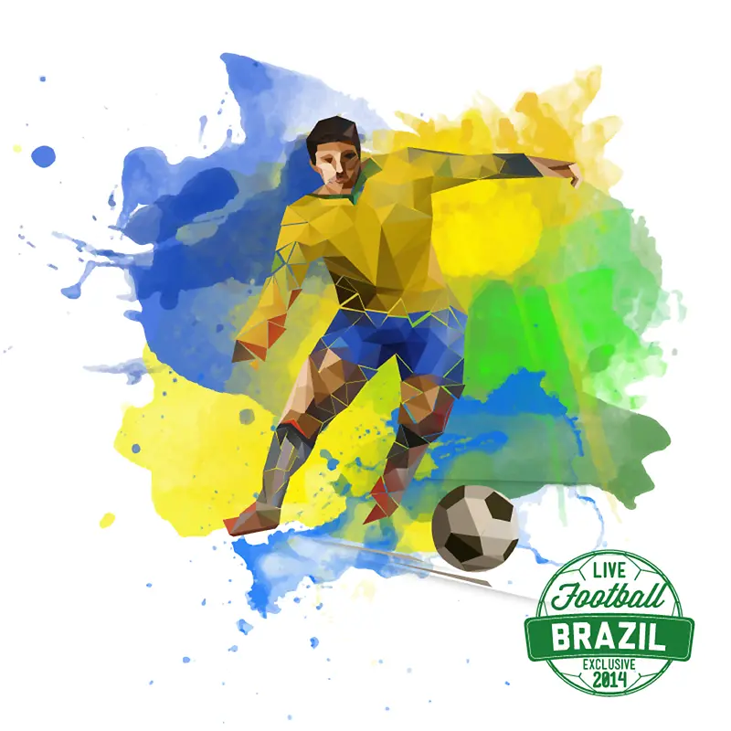 动感巴西世界杯背景素材