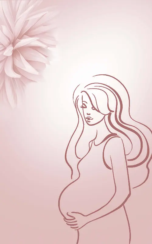粉色准妈妈健康海报
