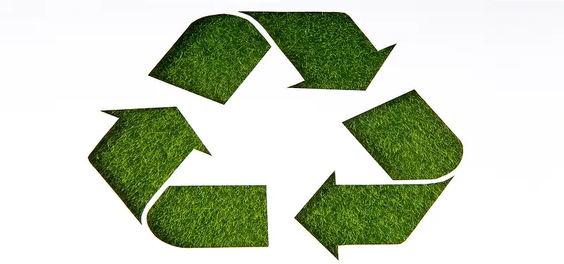 绿色回收站环保海报背景