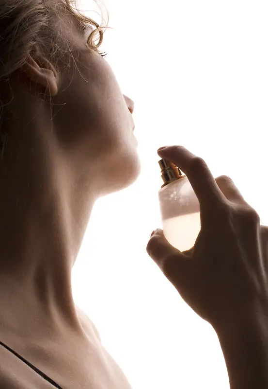 美女香水广告背景素材