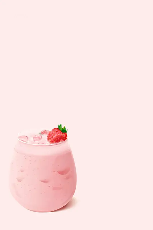 草莓奶昔海报背景